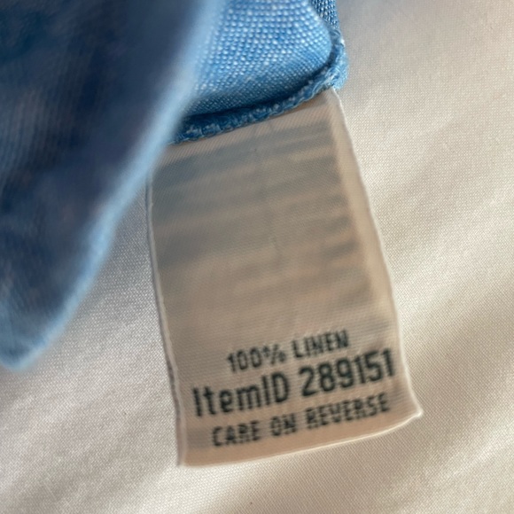 EUC Women’s L.L. Bean Classic Fit Linen Shorts SZ 6 Blue - Picture 6 of 6